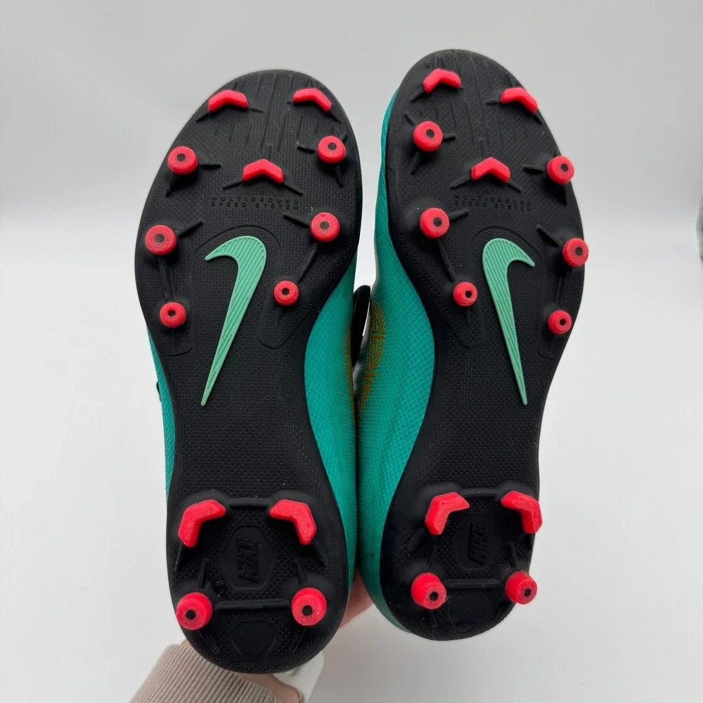 Nike Mercurial Superfly 6 CR7 MG Jade Gold Youth Soccer Cleats 5.5Y AJ3111-390